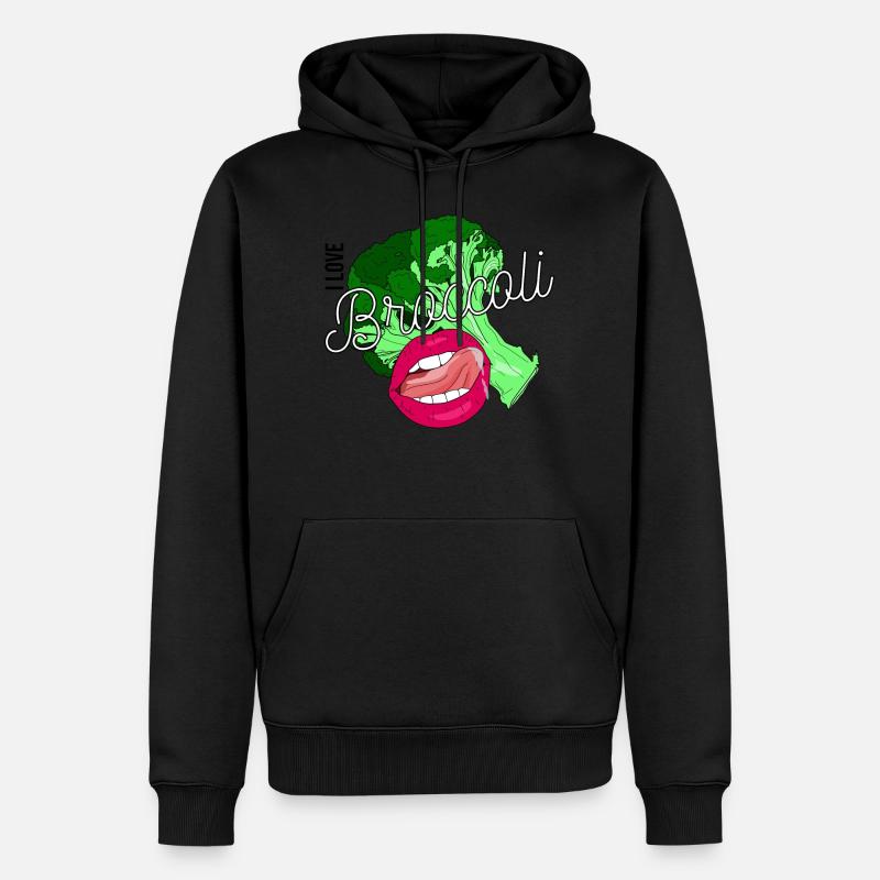 J'adore le brocoli - Sweat à capuche Premium bio Homme - undefined