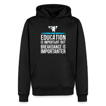 Breakdance T-shirt enfants Hip Hop Rap Idée cadeau - Sweat à capuche Premium bio Homme - noir - Devant - Nico (187cm)