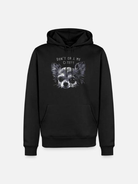 Chihuahua 01 - Herre Premium økologisk hoodie - sort