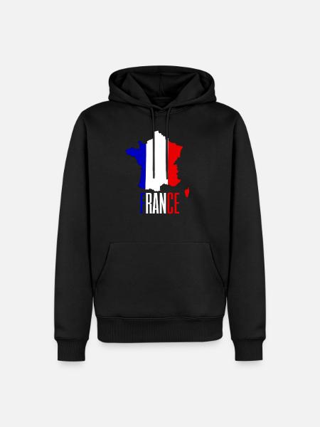 Frankreich - France Geschenk - Männer Premium Bio Hoodie - Schwarz