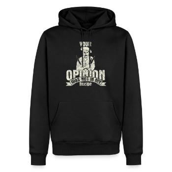 Cuisson cuisson - Sweat à capuche Premium bio Homme - noir - Devant - Nico (187cm)