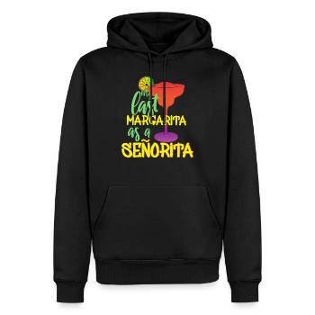 Partie de poule d'alcool - Sweat à capuche Premium bio Homme - noir - Devant - Nico (187cm)