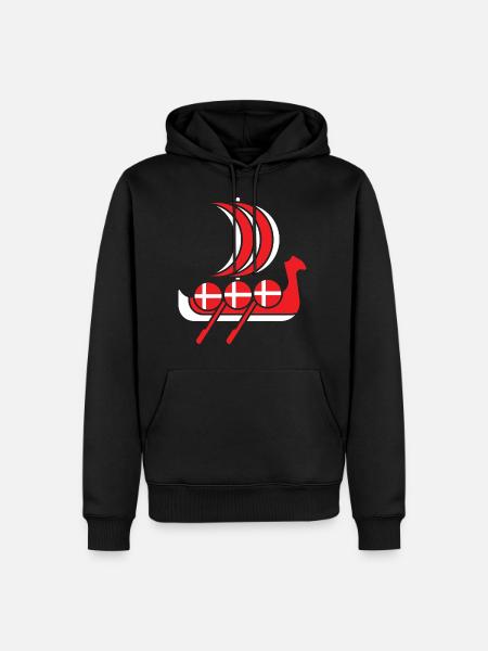 Danish Viking - Men’s Premium Organic Hoodie - black