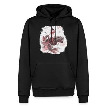 Thelwell - Pony outside in nature - Sweat à capuche Premium bio Homme - noir - Devant - Nico (187cm)