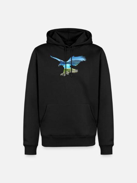 Lake Adler Mountains - Men’s Premium Organic Hoodie - black