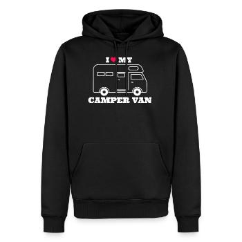 I love my Camper Van - Men’s Premium Organic Hoodie - black - Front - Nico (187cm)