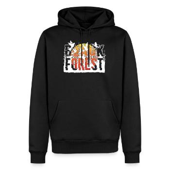 FORÊT NOIRE FORÊT NOIRE - Sweat à capuche Premium bio Homme - noir - Devant - Nico (187cm)