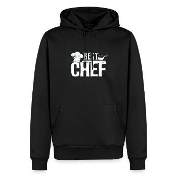 Koch Beruf | Hobbykoch Kochen Ausbildung Geschenke - Männer Premium Bio Hoodie - Schwarz - Vorne - Nico (187cm)