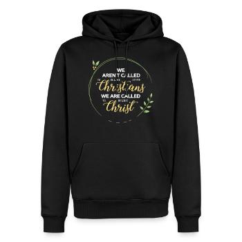 Christ Jésus Christ - Sweat à capuche Premium bio Homme - noir - Devant - Nico (187cm)