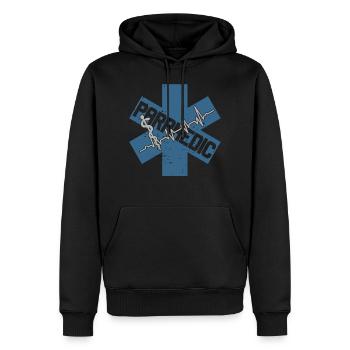 Ambulanciers ambulanciers Services de secours - Sweat à capuche Premium bio Homme - noir - Devant - Nico (187cm)