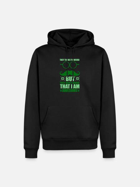 Mustache mustache mustache mustache - Men’s Premium Organic Hoodie - black