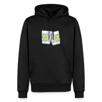Gin Gläser | Party Alkohol Saufen Tonic Geschenke - Männer Premium Bio Hoodie - Schwarz - Vorne - Nico (187cm)