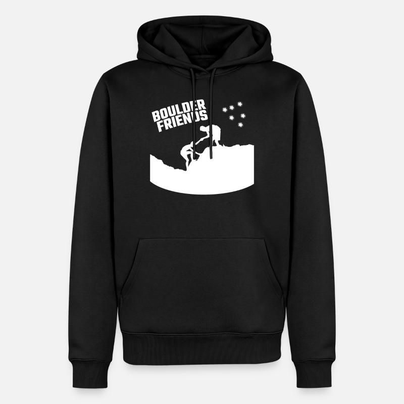Geschenk Kletterer Freunde Klettern Bouldern - Männer Premium Bio Hoodie - Schwarz