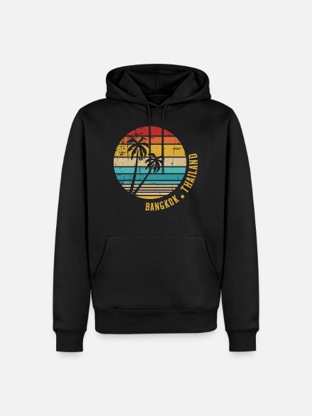 Bangkok - Men’s Premium Organic Hoodie - black