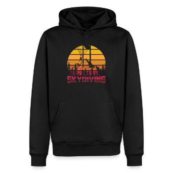 Skydiving | Parachute Skydive Skydiver Cadeaux - Sweat à capuche Premium bio Homme - noir - Devant - Nico (187cm)