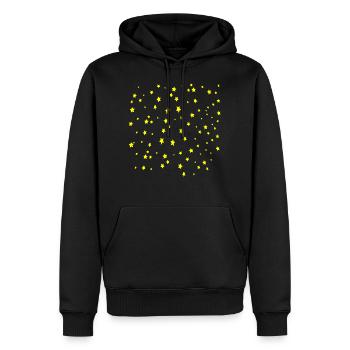 starry sky - Men’s Premium Organic Hoodie - black - Front - Nico (187cm)