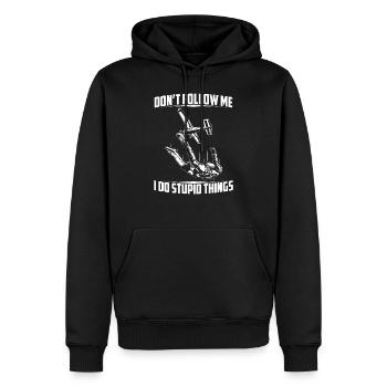 Skydiving | Parachute Skydiver Skydive Cadeaux - Sweat à capuche Premium bio Homme - noir - Devant - Nico (187cm)
