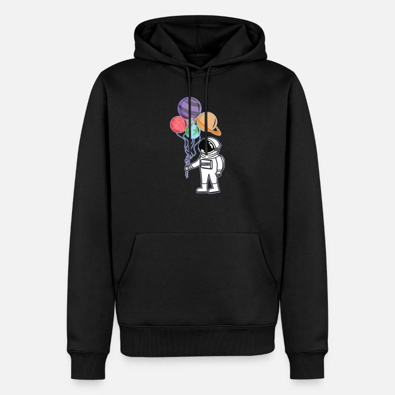 Astronaute espace extra-atmosphérique Nasa - Sweat à capuche Premium bio Homme - noir