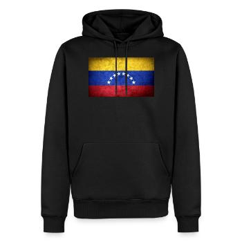 Venezuela - Men’s Premium Organic Hoodie - black - Front - Nico (187cm)