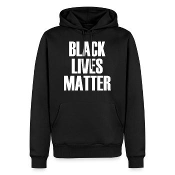 Black Lives Matter - Männer Premium Bio Hoodie - Schwarz - Vorne - Nico (187cm)