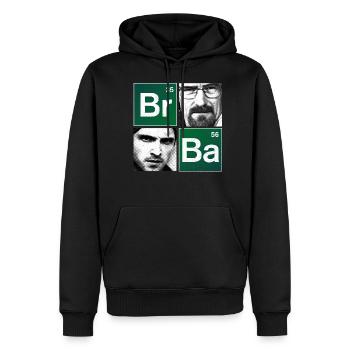 Breaking Bad Logo Brom & Barium Porträt - Männer Premium Bio Hoodie - Schwarz - Vorne - Nico (187cm)