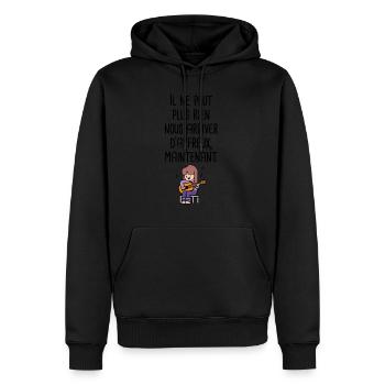 die Stadt der Angst Songs - Männer Premium Bio Hoodie - Schwarz - Vorne - Nico (187cm)