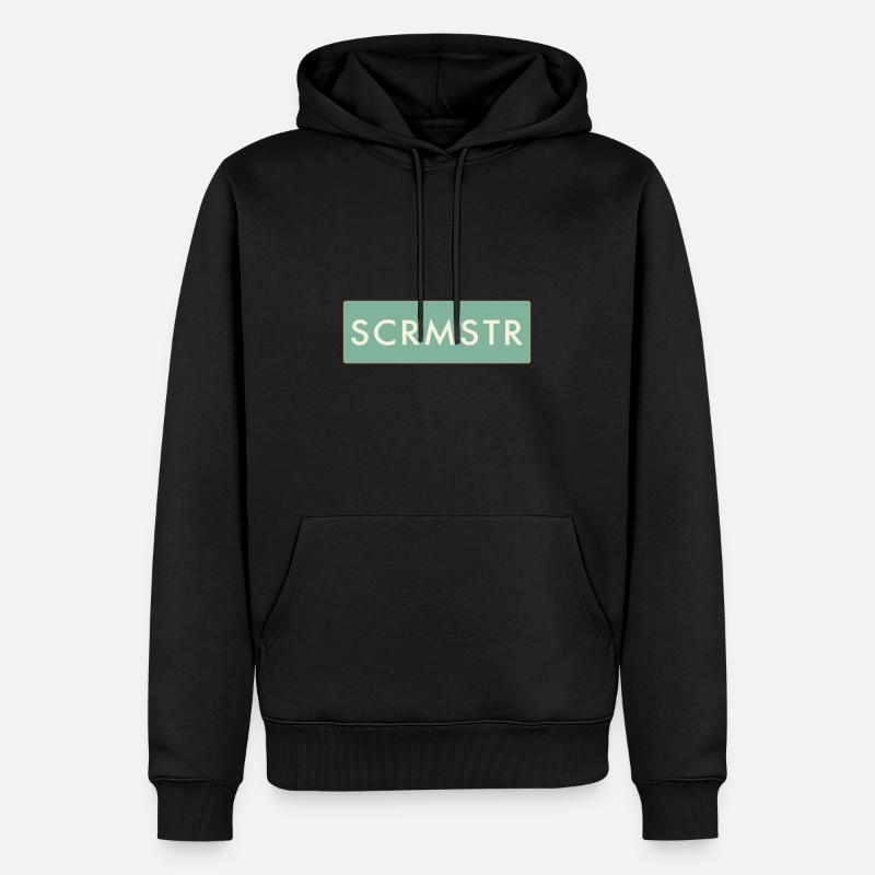 Scrummaster - Sweat à capuche Premium bio Homme - noir