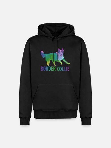Border Collie gift - Men’s Premium Organic Hoodie - black