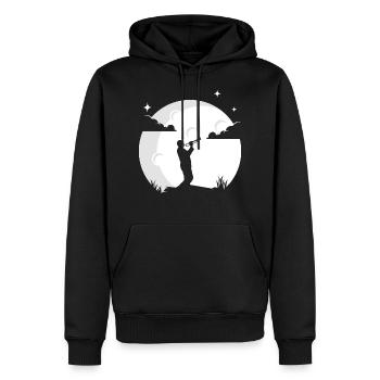 Trompette Trompette trompette cadeau instrument trompette - Sweat à capuche Premium bio Homme - noir - Devant - Nico (187cm)