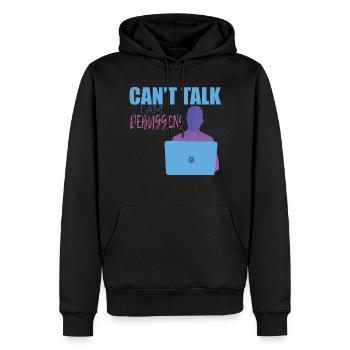 Programmeurs - Sweat à capuche Premium bio Homme - noir - Devant - Nico (187cm)