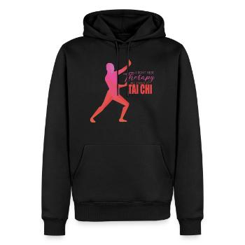 Tai Chi - Männer Premium Bio Hoodie - Schwarz - Vorne - Nico (187cm)