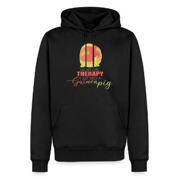 Meerschweinchen Genschenk - Männer Premium Bio Hoodie - Schwarz - Vorne - Nico (187cm)
