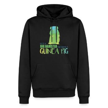 Meerschweinchen Genschenk - Männer Premium Bio Hoodie - Schwarz - Vorne - Nico (187cm)
