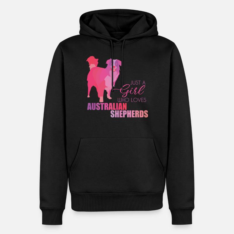 Australian Shepherd - Sweat à capuche Premium bio Homme - noir