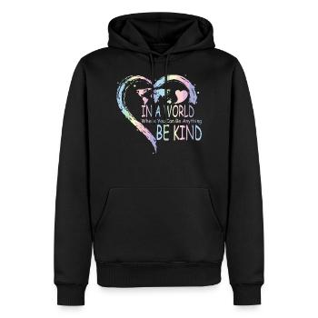 Dans un monde Où vous pouvez avoir un enfant - Sweat à capuche Premium bio Homme - noir - Devant - Nico (187cm)