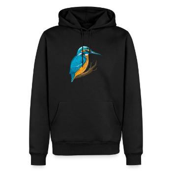 Oiseaux de glace Oiseaux de la faune - Sweat à capuche Premium bio Homme - noir - Devant - Nico (187cm)