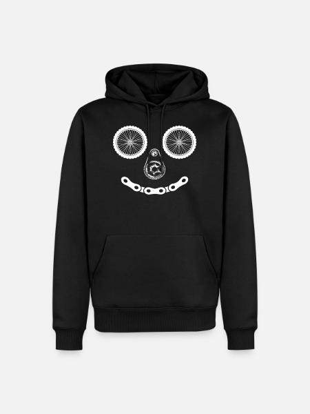 SMILE BIKE - Men’s Premium Organic Hoodie - black