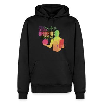 Sportlehrer PE Lehrer Sportunterricht Übung - Männer Premium Bio Hoodie - Schwarz - Vorne - Nico (187cm)