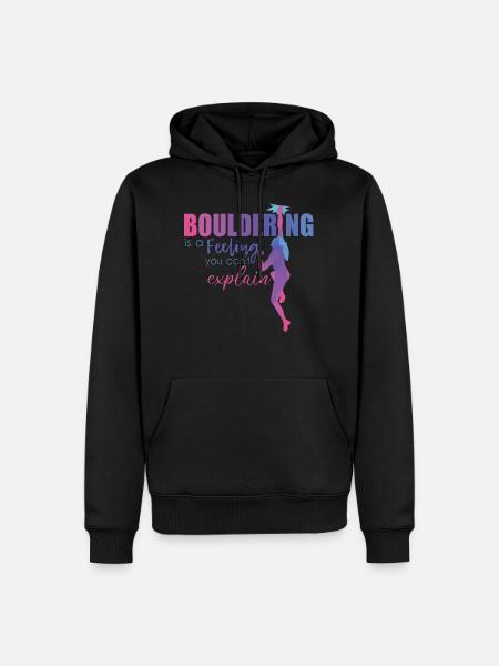 Bouldering - Men’s Premium Organic Hoodie - black