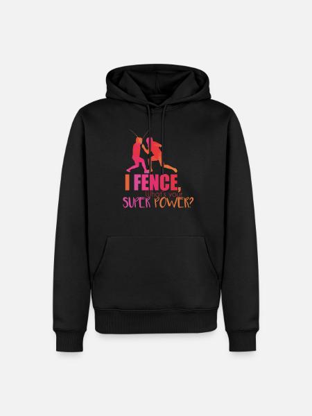 fencing - Men’s Premium Organic Hoodie - black