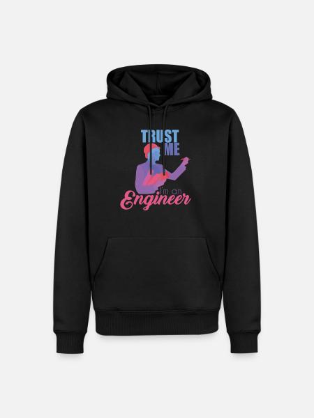 engineer - Men’s Premium Organic Hoodie - black