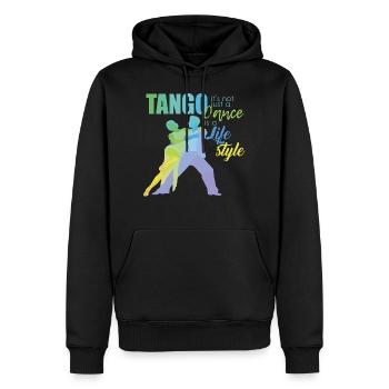 Danse de tango danseur danseur - Sweat à capuche Premium bio Homme - noir - Devant - Nico (187cm)