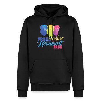 Hovawart - Sweat à capuche Premium bio Homme - noir - Devant - Nico (187cm)
