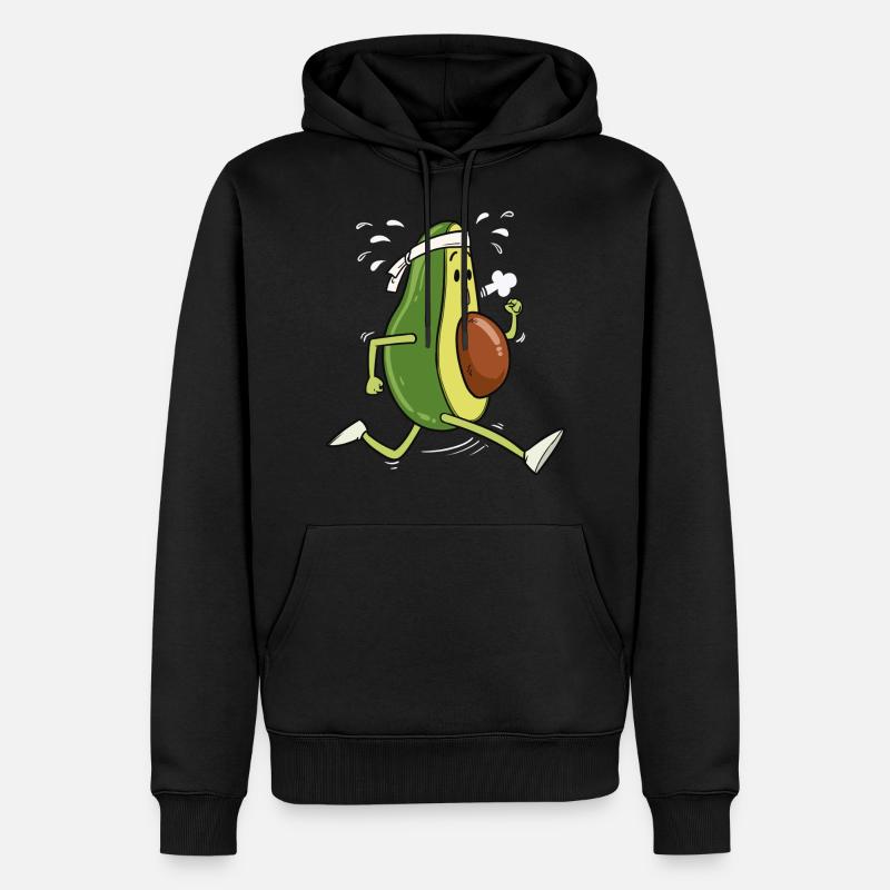 Avocat Courir Cadeau - Sweat à capuche Premium bio Homme - noir
