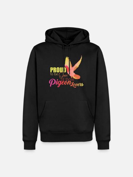 Dove - Men’s Premium Organic Hoodie - black