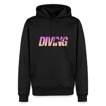 Tauchen Diving - Männer Premium Bio Hoodie - Schwarz - Vorne - Nico (187cm)