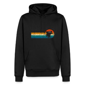 Eléphant éléphant pour enfants - Sweat à capuche Premium bio Homme - noir - Devant - Nico (187cm)