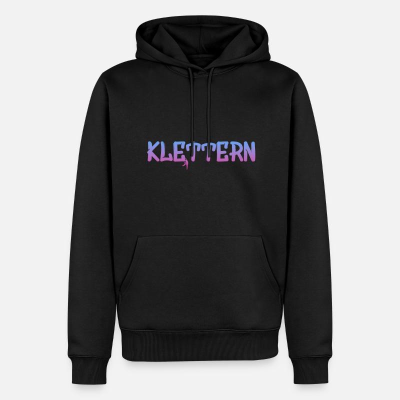 Klettern - Männer Premium Bio Hoodie - Schwarz