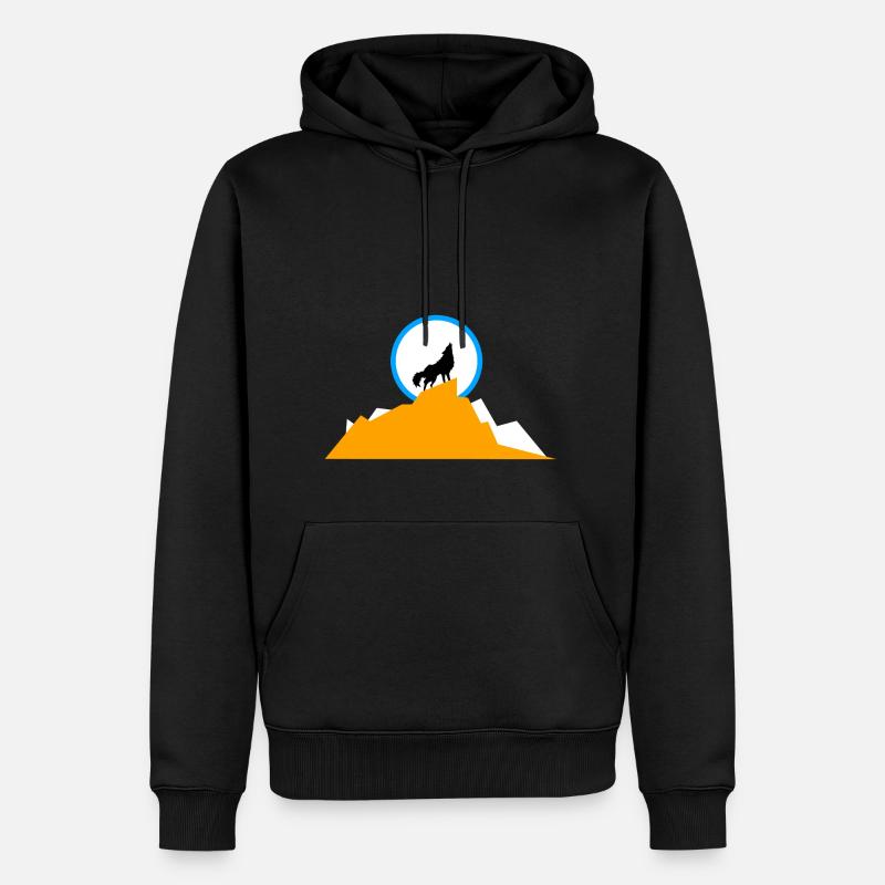Wolfsberg - Männer Premium Bio Hoodie - Schwarz