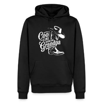 Cooler Grandpa Tanz Design - Männer Premium Bio Hoodie - Schwarz - Vorne - Nico (187cm)